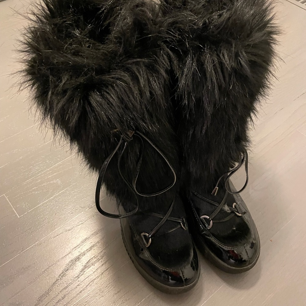 Oscar Sport Shoes Oscar Sport Cortina Black Fur Boot